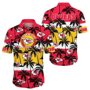 Kansas City Chiefs Unisex Graphic Hawaiian Shirt with Island Palms Design