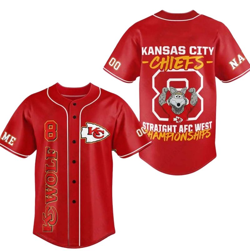 Kansas City Chiefs Jersey Afc West Championships Baseball Jersey