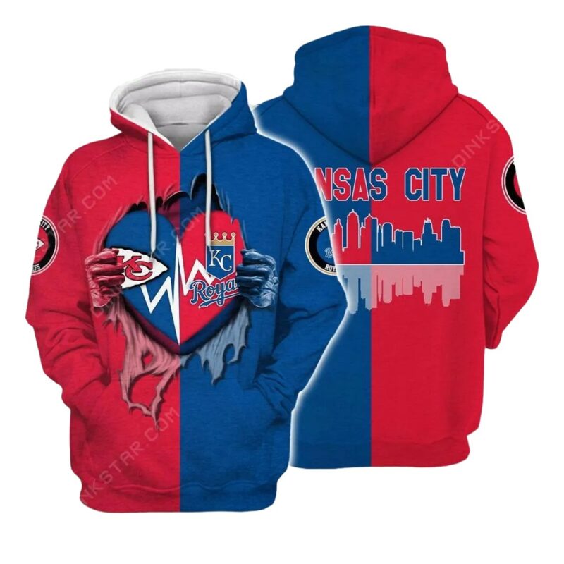 Kansas City Chiefs Kansas City Royals 3D Zip Hoodie Sizes S 5Xl Th1382 Sk N91K4.Jpg