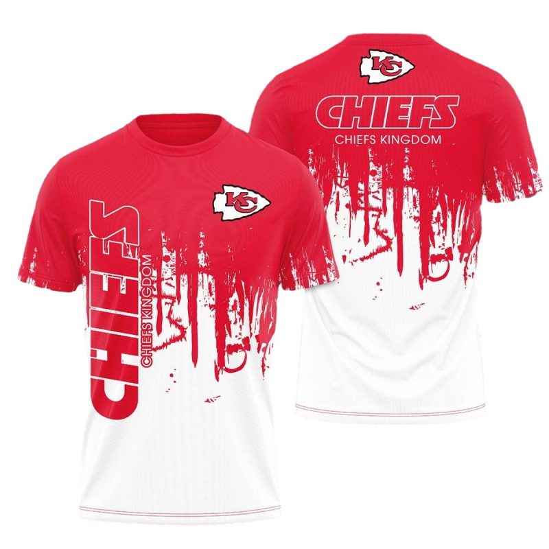Kansas City Chiefs Kingdom Red Splash Game Day Shirt