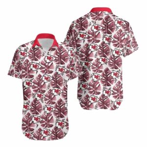 Kansas City Chiefs Graphic Printed Unisex Hawaiian Shirt with Leaf Design