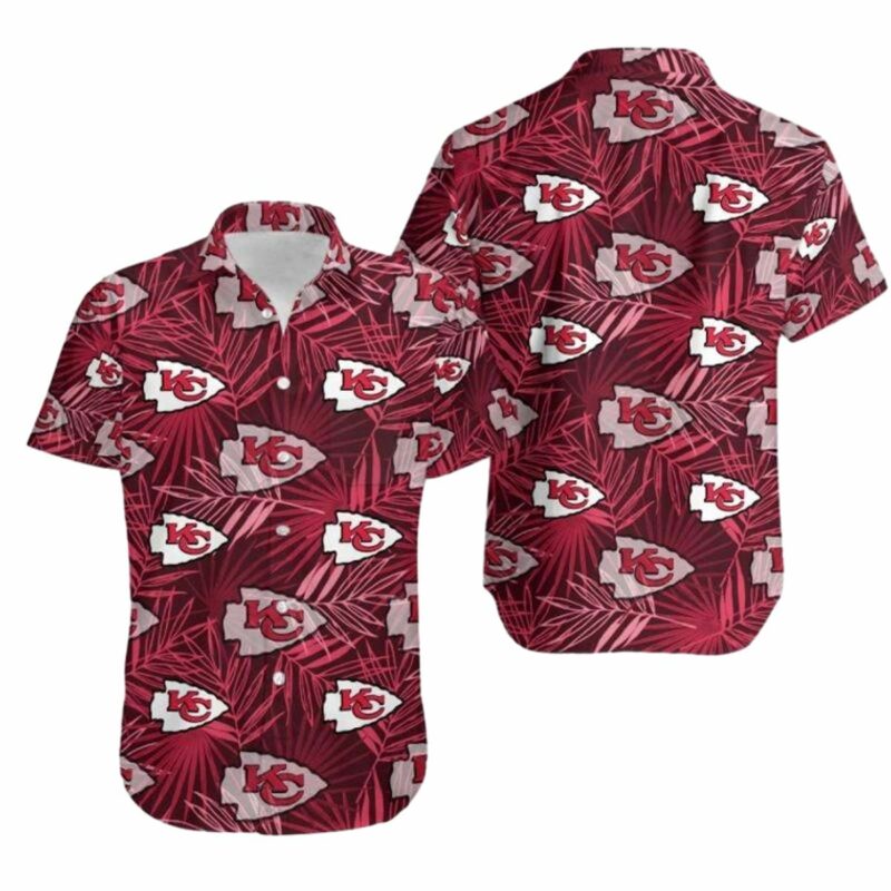 Kansas City Chiefs Leaf And Logo Hawaii Shirt And Shorts Summer Nla00341079059031 7Hzg8