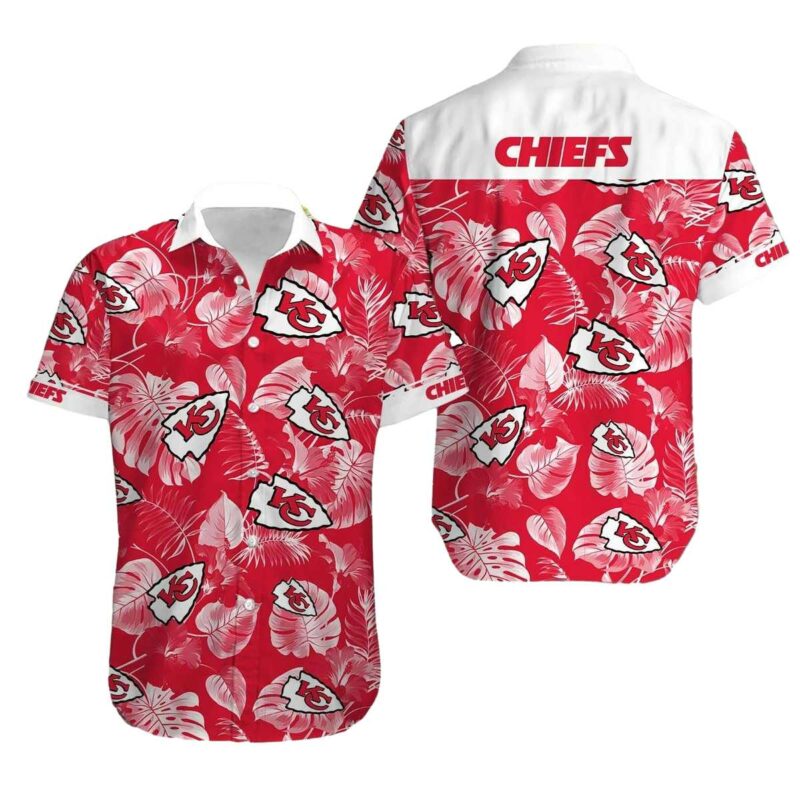 Kansas City Chiefs Leafy Paradise Hawaiian Shirt