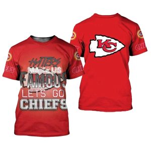 Haters Make us Famous Let's Go Chiefs Red AOP Shirt