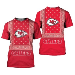 Kansas City Chiefs Bandana Red AOP Shirt