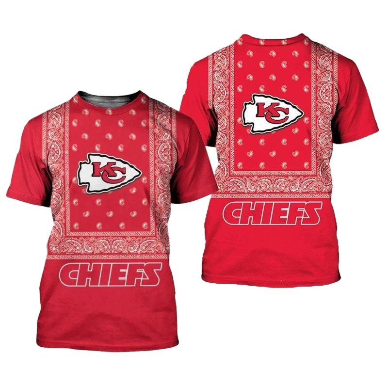 Kansas City Chiefs Limited Edition Bandana Skull T Shirt Sizes S 5Xl New0122103 Dhyu9