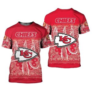 Bandana Kansas City Chiefs Logo Red AOP Shirt