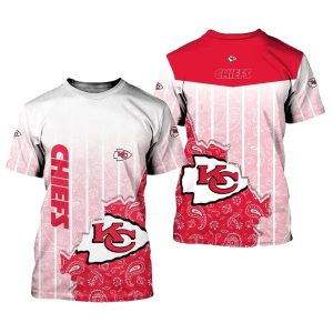 Kansas City Chiefs Nice Logo In My Heart AOP Shirt