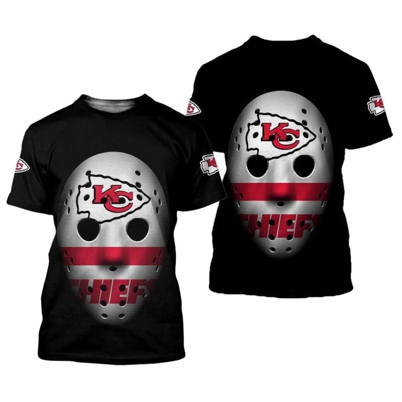 Kansas City Chiefs Mask Limited Edition All Over Print T Shirts New0595106 Zfuwr