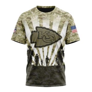 Kansas City Chiefs Military Pride AOP Shirt