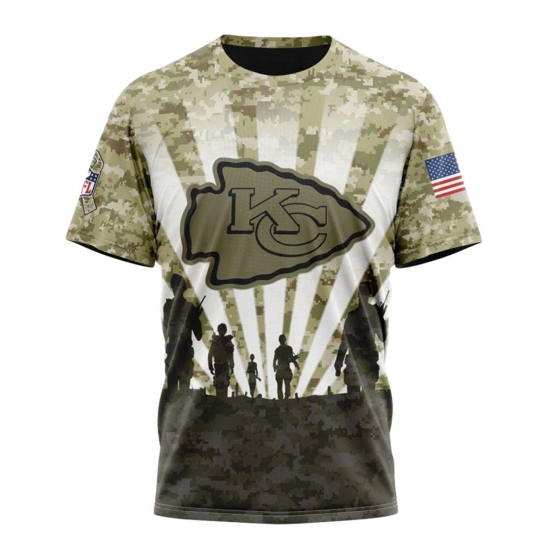 Kansas City Chiefs Military Pride T Shirt
