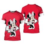 Kansas City Chiefs Minnie Mouse Red Aop Shirt