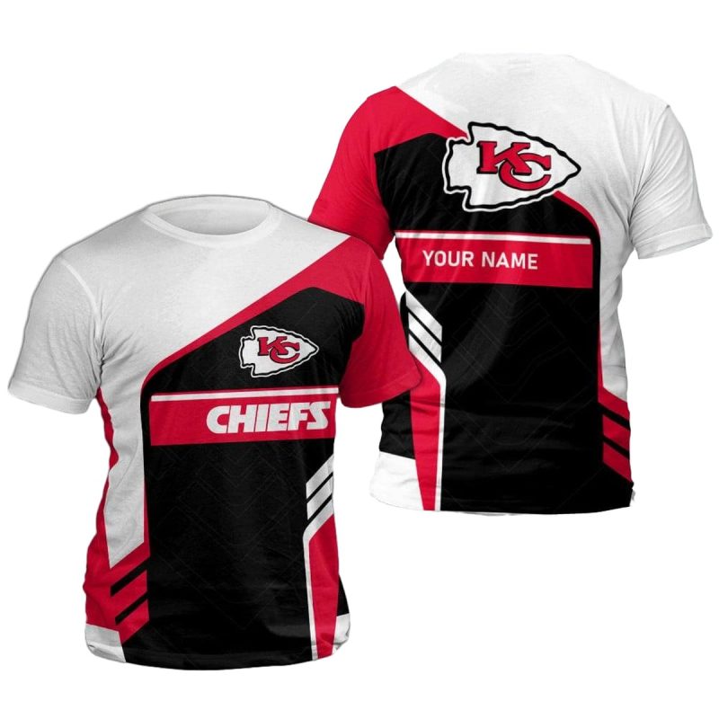 Kansas City Chiefs Modern Wave Custom 3D T Shirt