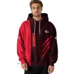 kansas city chiefs monogram pattern red hoodie latest model.jpg