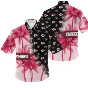 Kansas City Chiefs Red Hawaiian Shirt with Coconut Tree Graphic – Unisex