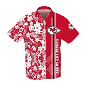 Kansas City Chiefs Unisex Tropical Flower Graphic Hawaiian Shirt