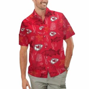 Kansas City Chiefs Graphic Hawaiian Shirt – Unisex Aloha Tee