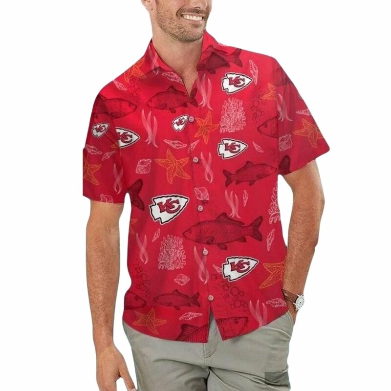 Kansas City Chiefs Ocean Fishes Hawaiian Shirt