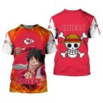 Kansas City Chiefs One Piece Luffy Red Aop Shirt