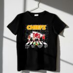 kansas city chiefs pacheco kelce mahomes andy reid walk in snow signatures 2 t shirt.jpg