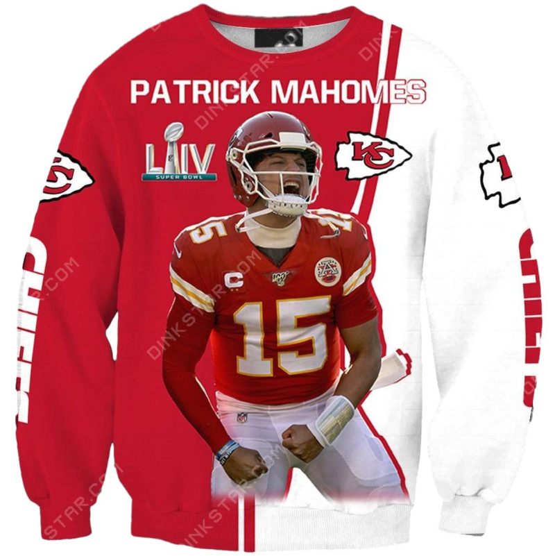 Kansas City Chiefs Patrick Mahomes All Over Print 3D Sweatshirt Th1395 Sk72883141 Q21W3