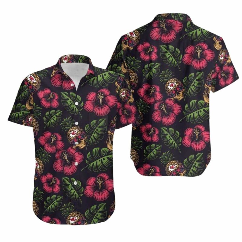 Kansas City Chiefs Pinapple Skull Hawaii Shirt And Shorts Summer Nla00761089858998 Srmr0