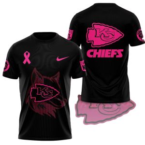 Kansas City Chiefs Pink Ribbon Warrior Pride AOP Shirt