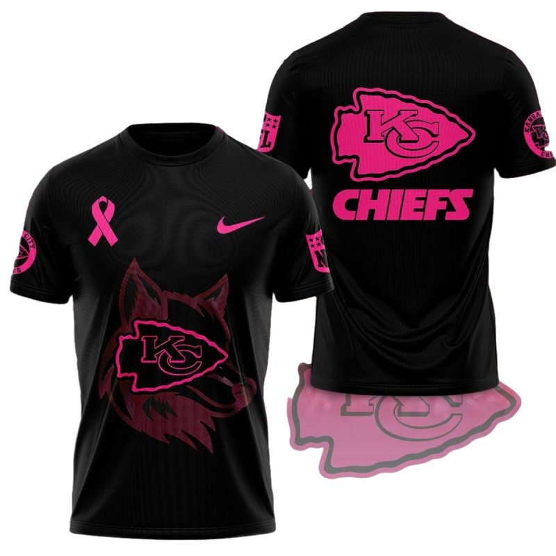 Kansas City Chiefs Pink Ribbon Warrior Pride Shirt