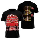 Kansas City Chiefs Player Roster Firestorm Graphic Aop Shirt