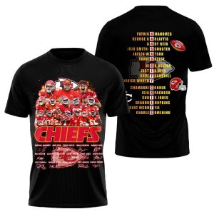 Kansas City Chiefs Player Roster Firestorm Graphic AOP Shirt