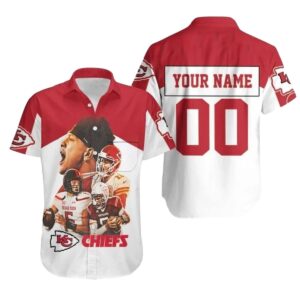 Personalized Kansas City Chiefs QB Legend Graphic Hawaiian Shirt - Unisex