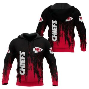 kansas city chiefs red and black gradient brush pattern hoodie.jpg