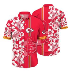 Kansas City Chiefs Red Hibiscus Graphic Hawaiian Shirt – Unisex Aloha Tee