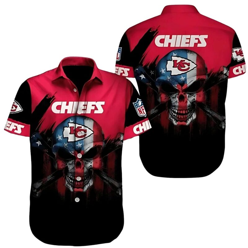 Kansas City Chiefs Red Skull Hawaii Shirt