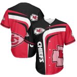 Kansas City Chiefs Red While And Black Baseball Jersey