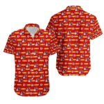 Kansas City Chiefs Retro Multi Helmet Graphic Hawaiian Shirt Unisex Gift