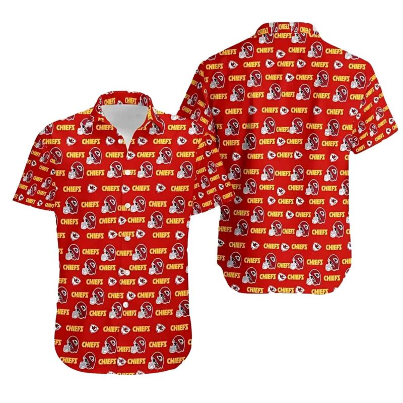 Kansas City Chiefs Retro Repeat Hawaiian Shirt