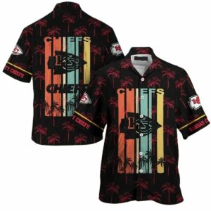 Kansas City Chiefs Retro Stripes Graphic Hawaiian Shirt – Unisex Gift