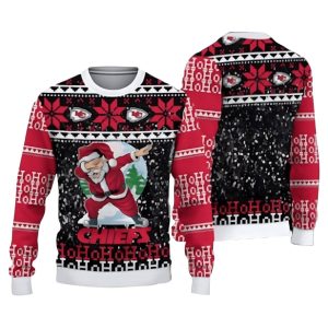 Kansas City Chiefs Santa Claus Hoho Ugly Sweater