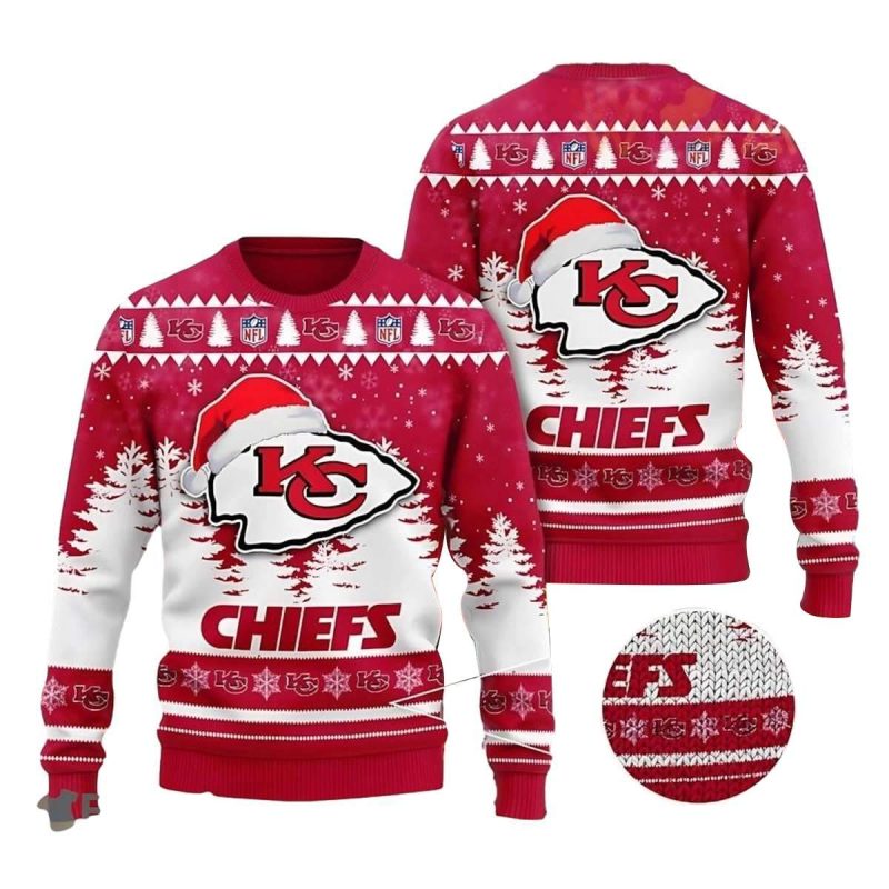 Kansas City Chiefs Santa Spirit Ugly Christmas Sweater