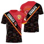 Kansas City Chiefs Sideline Swagger Striped Aop Shirt