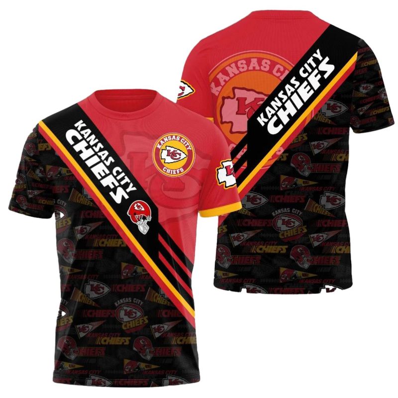 Kansas City Chiefs Sideline Swagger Striped Jersey Shirt