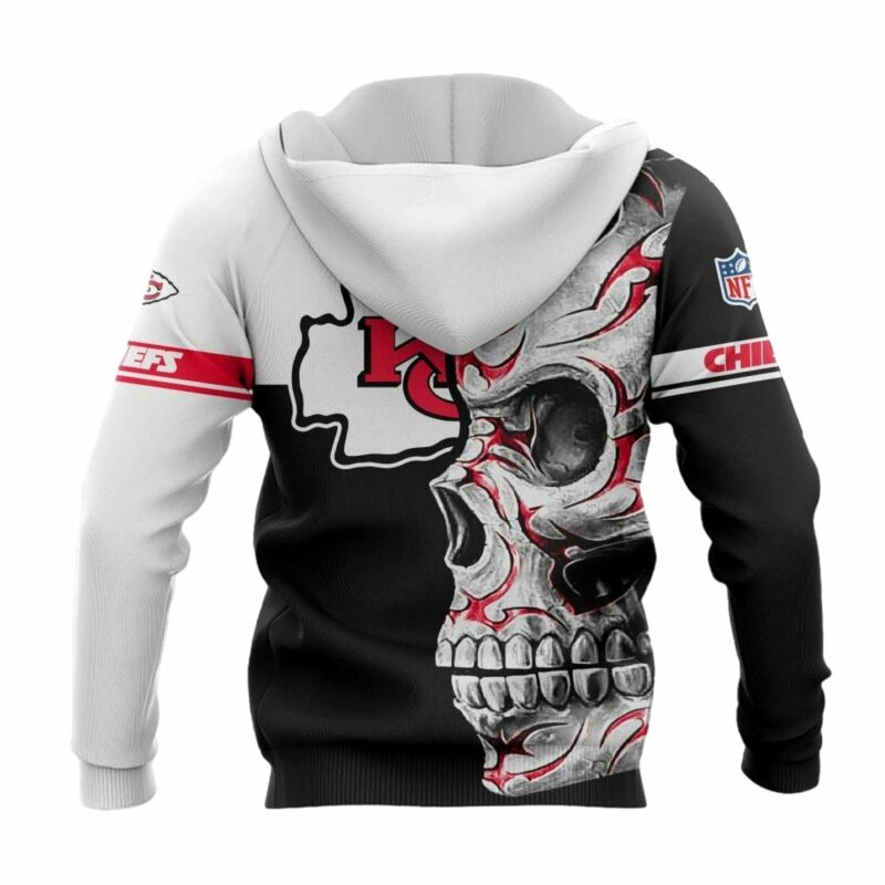 Kansas City Chiefs Skull Flame 3D Hoodie Back.jpg