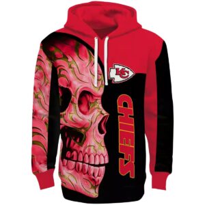 kansas city chiefs skull motif red black hoodie best selling.jpg