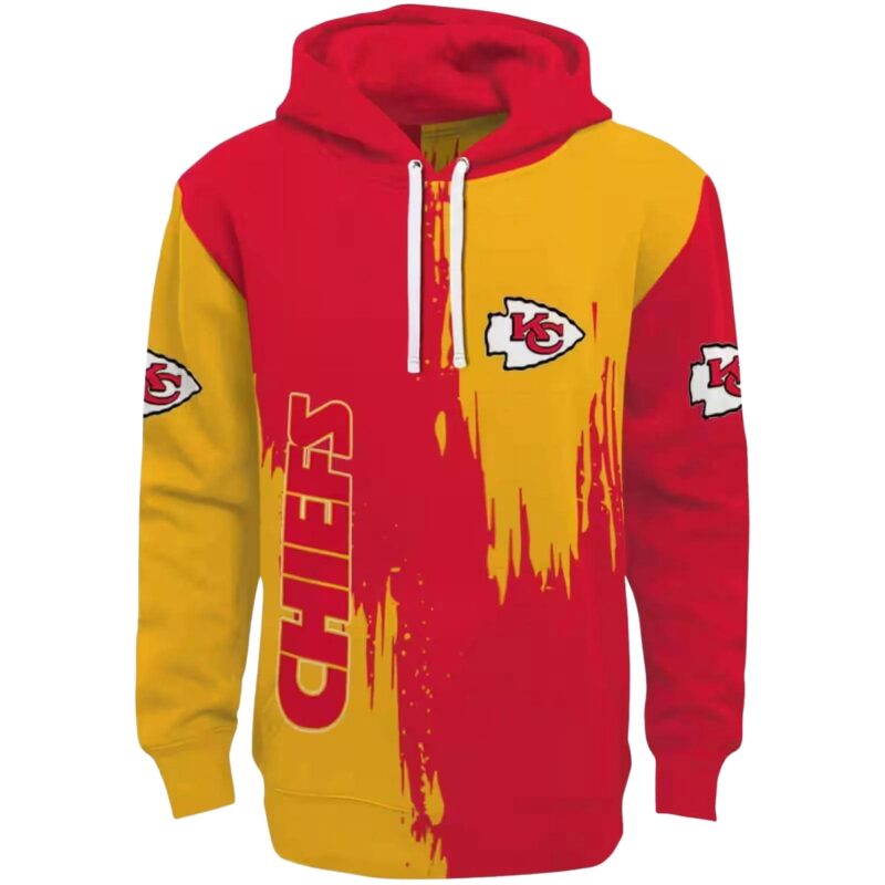 Kansas City Chiefs Splatter Effect Red Hoodie Best Selling.jpg
