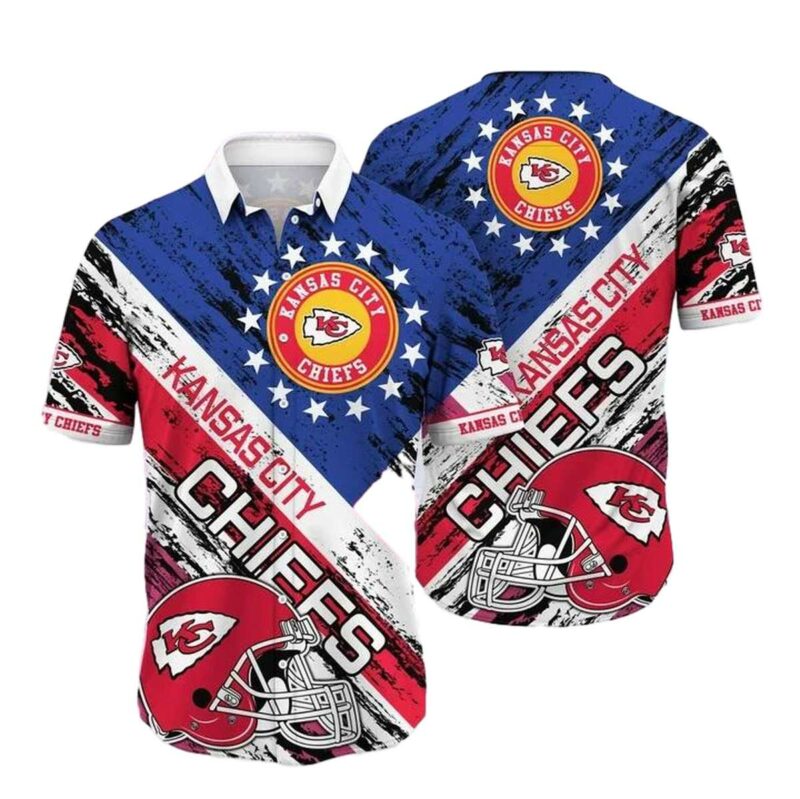 Kansas City Chiefs Stars And Stripes Hawaiian Shirt