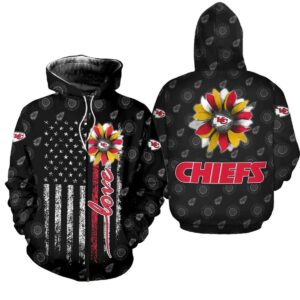 kansas city chiefs sunflower stripe pattern hoodie zip up hoodie fleece hoodie new034910 tqqmf.jpg