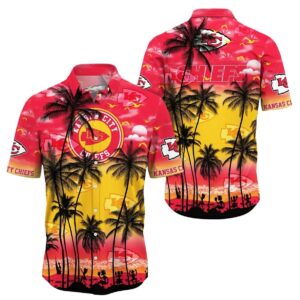 Kansas City Chiefs Sunset Glow Graphic Hawaiian Shirt – Unisex Aloha Tee