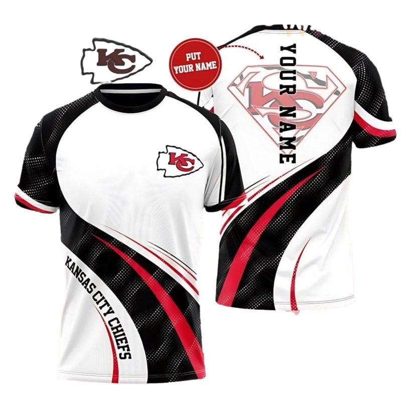 Kansas City Chiefs Super Fan Personalized 3D T Shirt