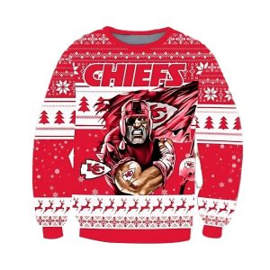 Kansas City Chiefs Superhero Holiday Ugly Sweater